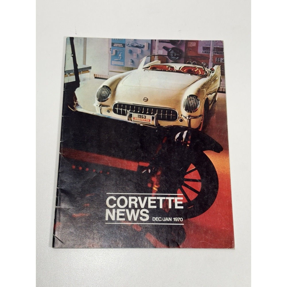 1970 Corvette News Magazine Car Auto Engine Dez/jan